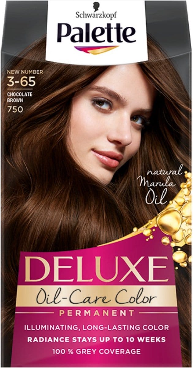 Schwarzkopf Poly Palette - Haarverf - 750 - Chocoladebruin - 3-65 - 115ml x 3
