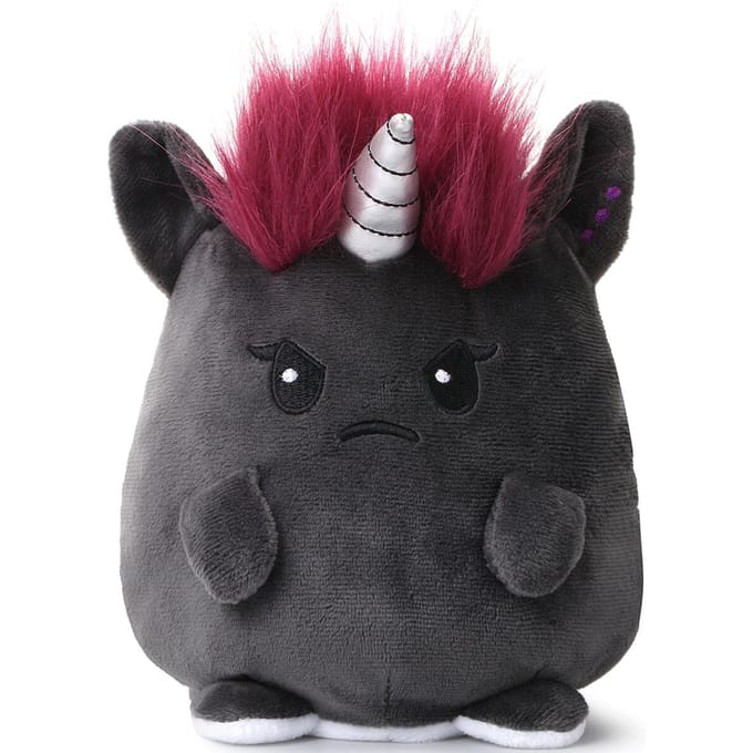 Corimori - Fun Pluchen figuur - Ruby Einhorn und Mia Einhorn (Wendeplüsch) - voor Geen - grijs-wit