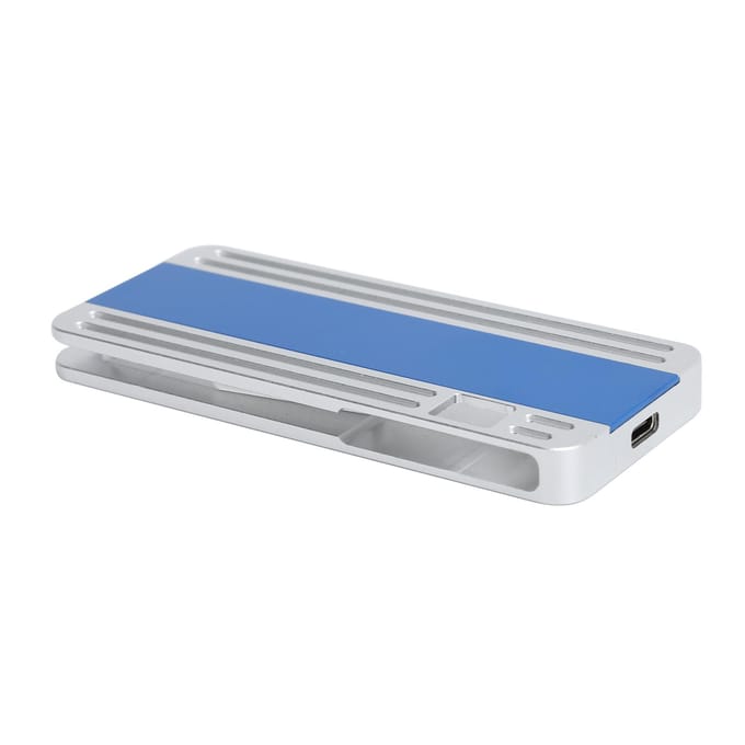 Boîtier Disque Dur Mobile Couleur Argent Bleu M.2 NVME vers TYPE-C Accessoires Boîtier SSD (Pas Inclube gray