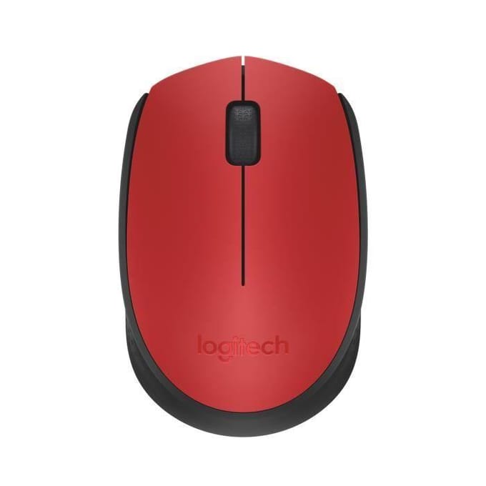 Logitech M171 Wireless - Muis - Optisch - 3 knoppen - Rood