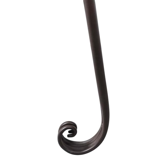 vidaXL - Chaise - longue - 128 - cm - staal - antiekbruin