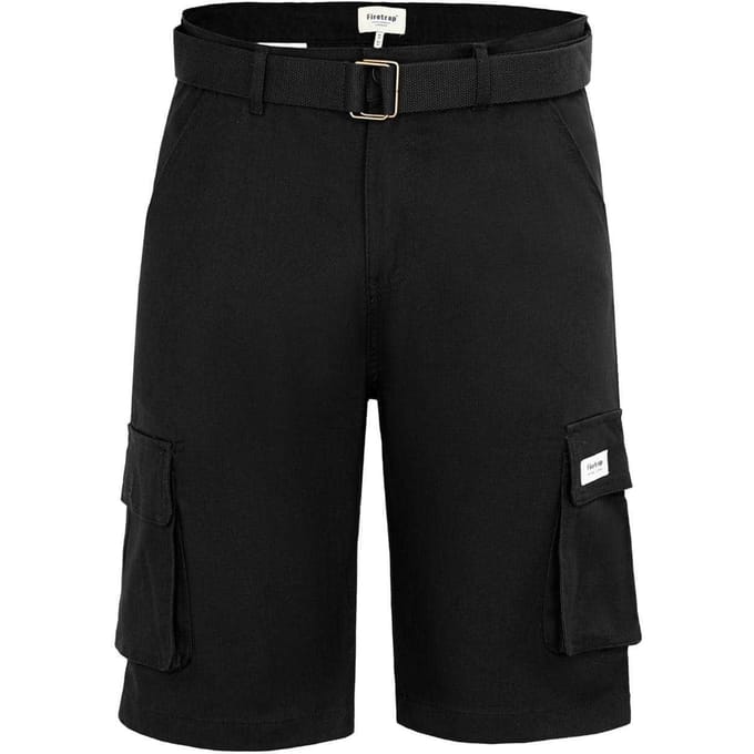Firetrap Cargo shorts heren (Zwart)