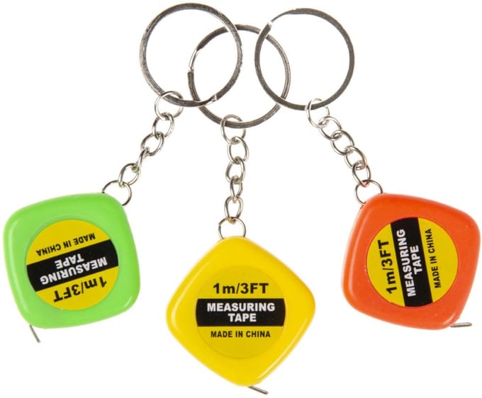 Duckiez Sleutelhanger Meetlint - 12 stuks