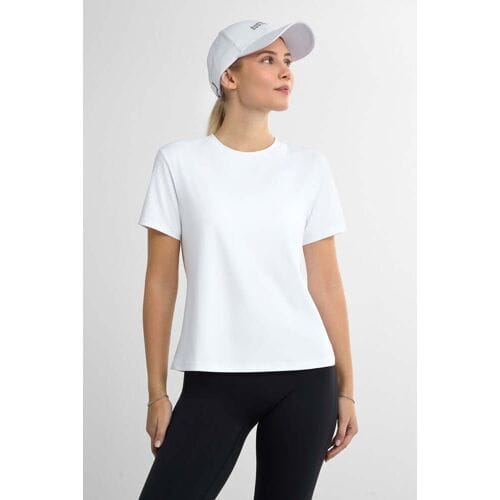 FAMME Relaxed Gym T-Shirt White S