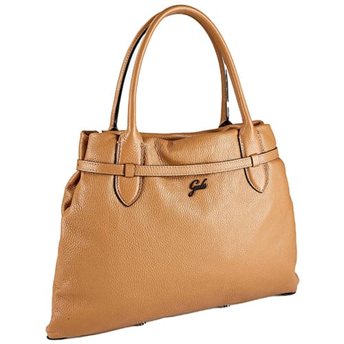 Gabs Leren schoudertas Elif TG Shoulder Bag Camoscio Lichtbruin