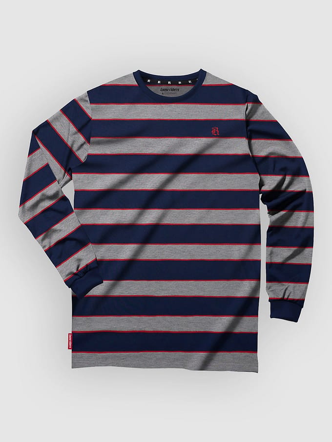 Loose Riders Austin Red Long Sleeve Tech Tee grijs