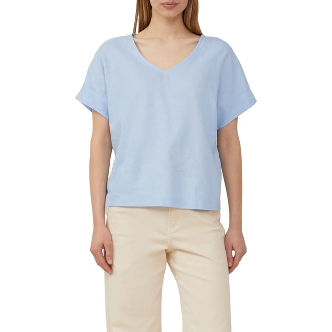 s.Oliver T-shirts Light Blue Größe: 40 | Blusen Outlet | Damen | Blau