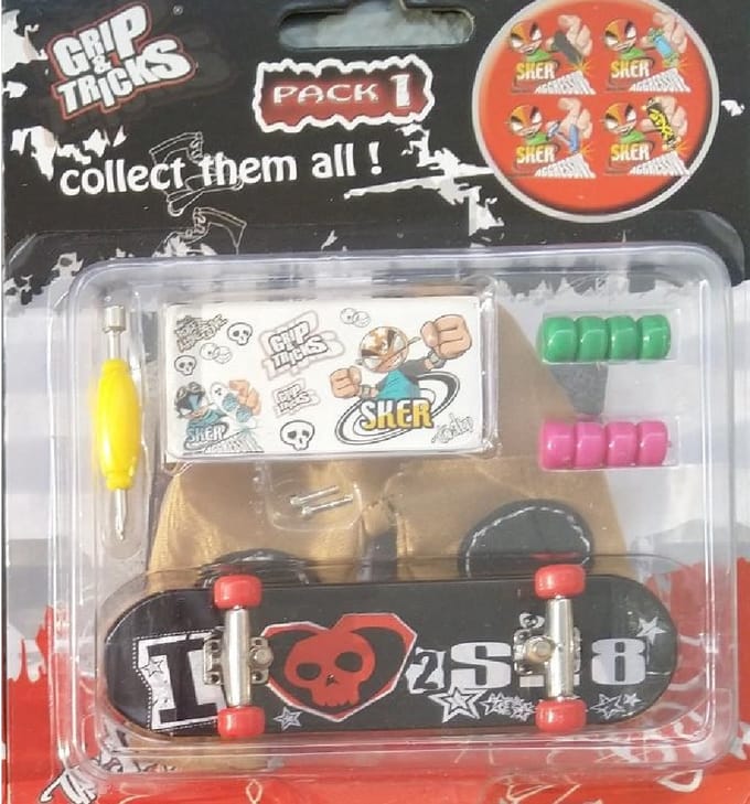 Grip and Tricks finger skateboard I LOve 2 sk8
