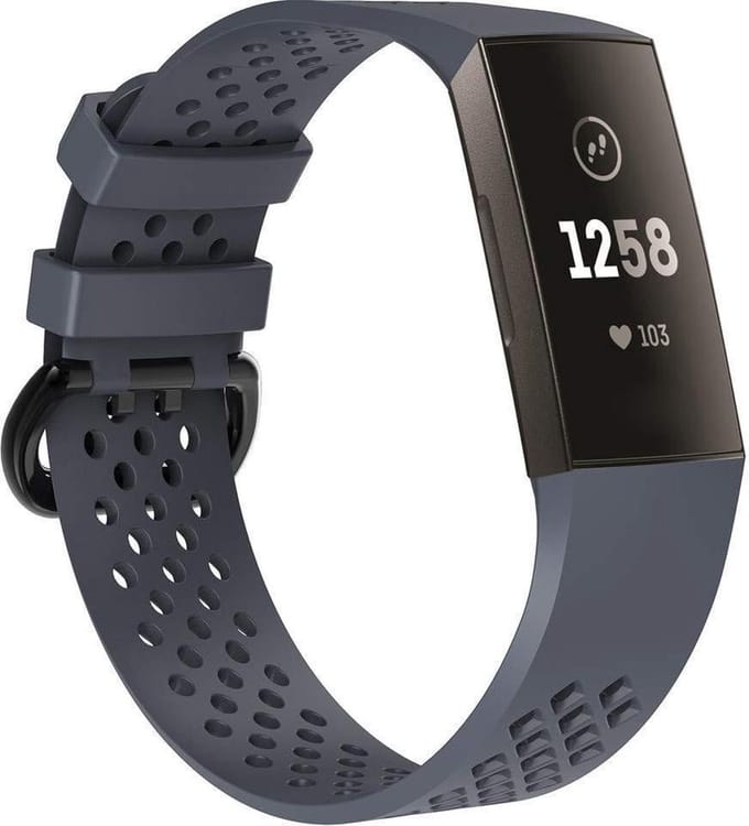 Smartwatch bandje - Fitbit Charge 3 - lila - siliconen small
