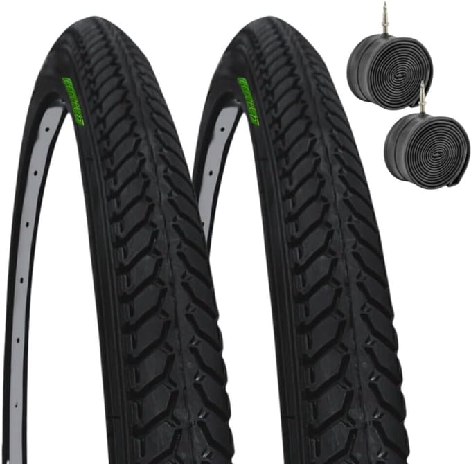 Fietsbanden Set - Banden en Binnenbanden - Stadsverkeer Fietsen - Butyl Rubber - 700 x 35C - Zwart