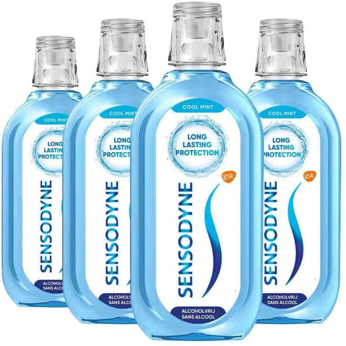 Sensodyne - Mondwater - Fresh & Cool - 500ml x 4