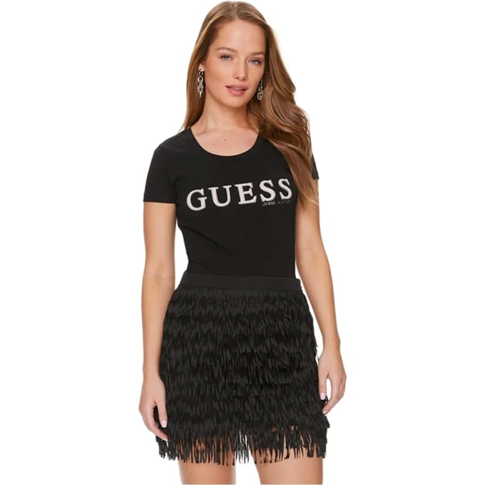Guess dames T-shirt met strasssteentjes