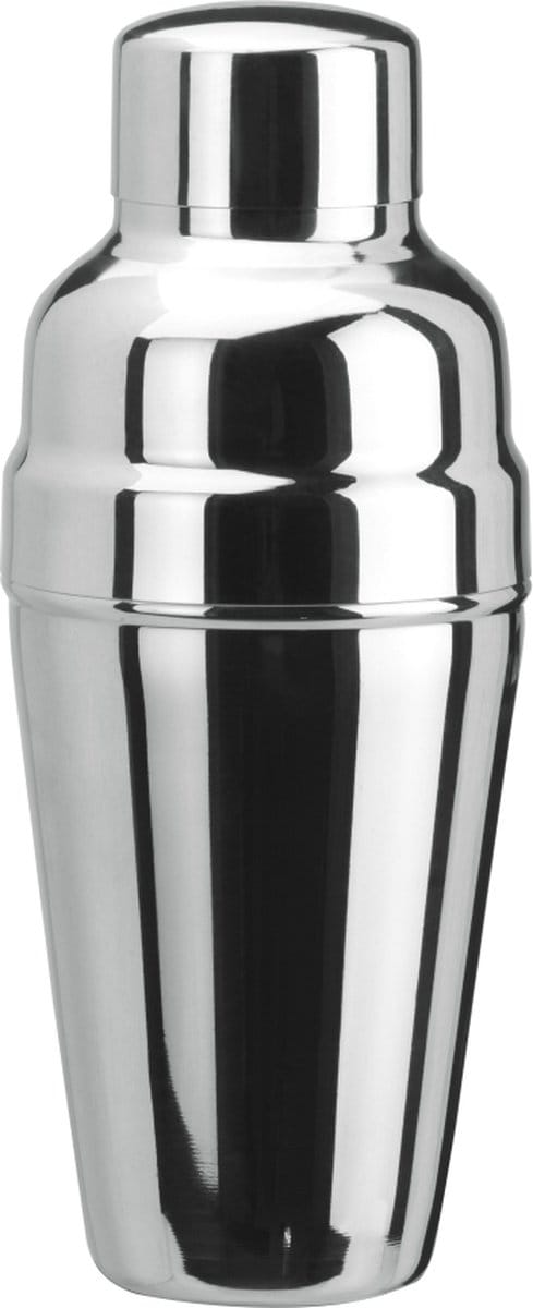 Cocktailshaker 3-delig - Roestvrij staal met ijszeef - 500 ml