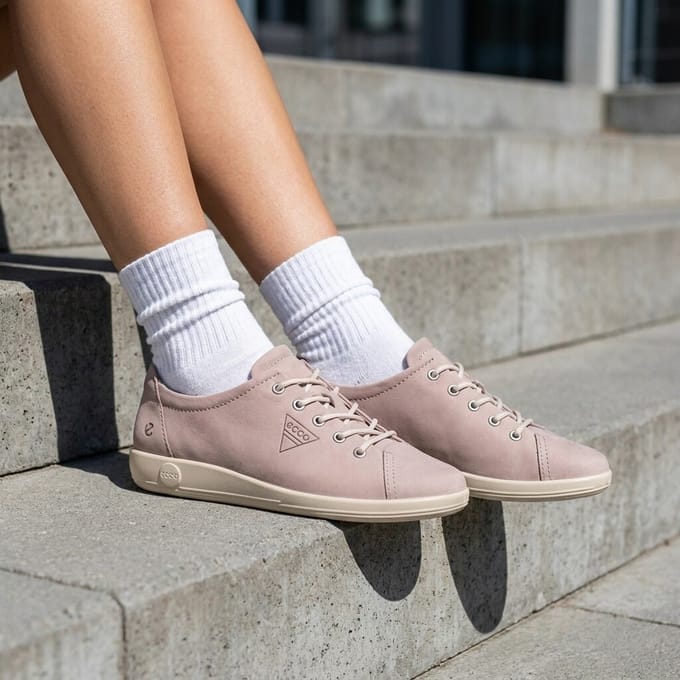 Ecco Ecco Soft 2.0 Sneakers grijs Nubuck