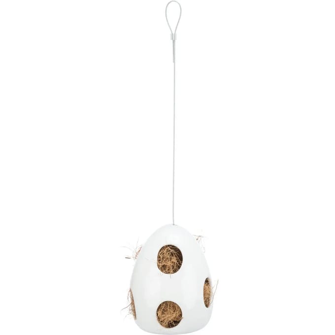 TRIXIE NESTELHULP HANGEND KERAMIEK WIT 10.5X10.5X15 CM 2 ST