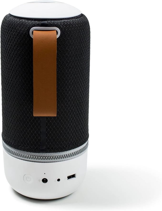 Leren draaglus voor draadloze speaker - Bruin