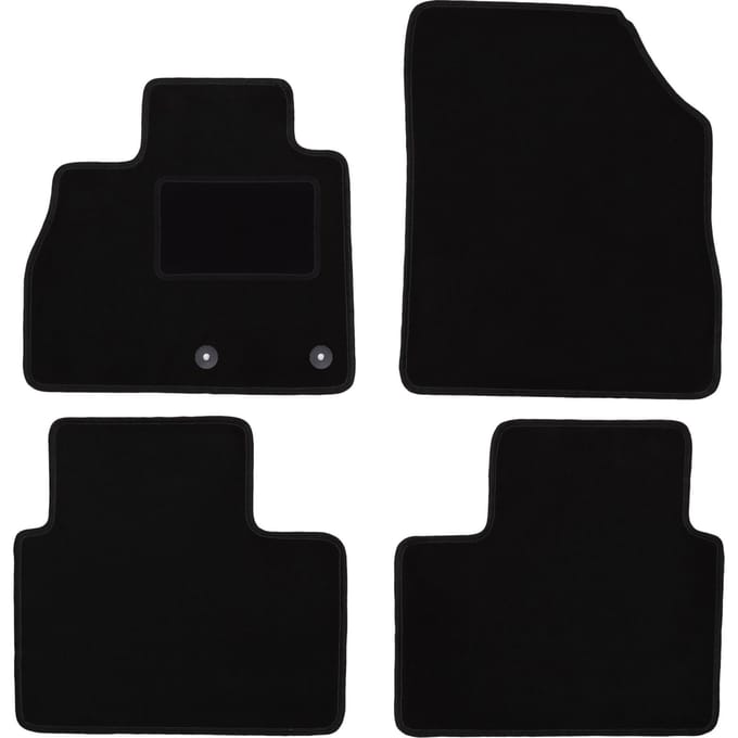Zwarte veloursmatten voor: Renault Grand Scenic IV minivan (2016-)