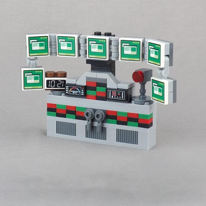 MIJN EIGEN CREATIE 1 STUKS 3069 3068 Intelligent Computer Onderzoek Platform Bouwstenen Set Geprinte Data Controlepaneel Plaat Baksteen Speelgoed Cadeaus black