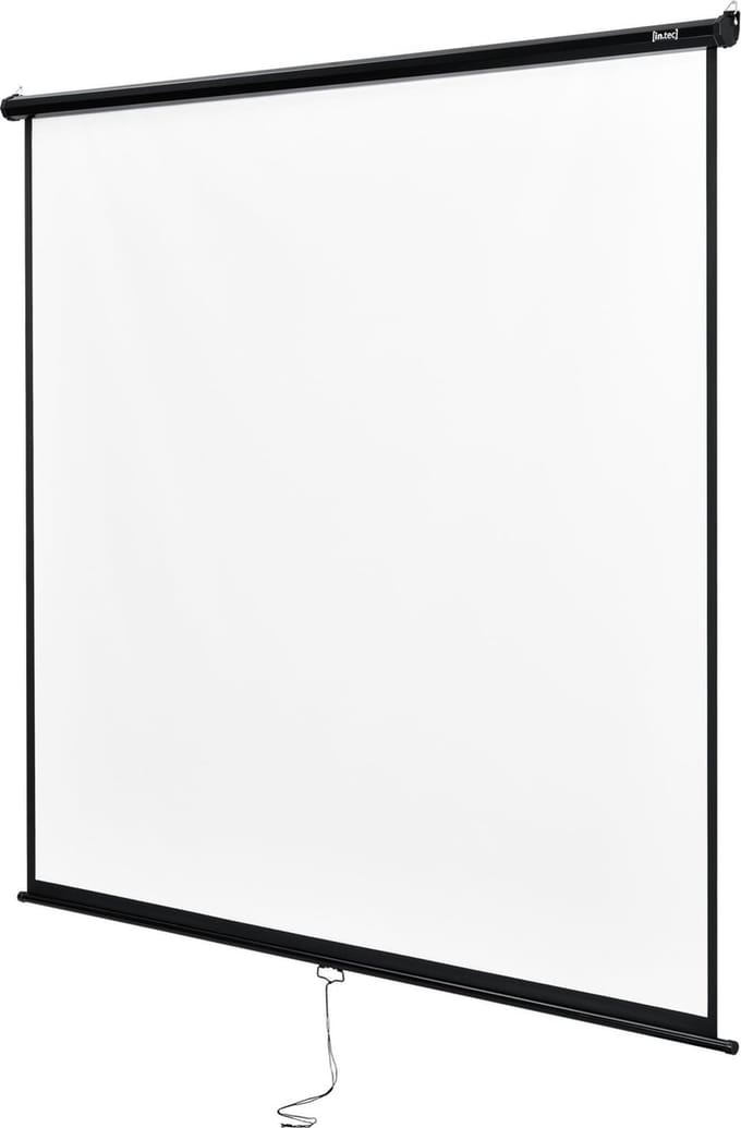 Projectiescherm wit en zwart 203x203 cm 113"