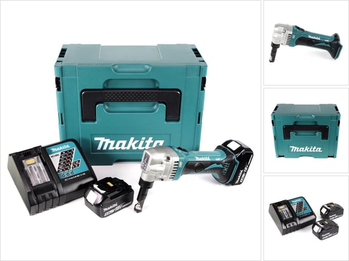 Makita DJN161RTJ DJN161RTJ Accu-knabbelschaar Incl. 2 accus, Incl. lader, Incl. koffer Batterijspanning 18 V