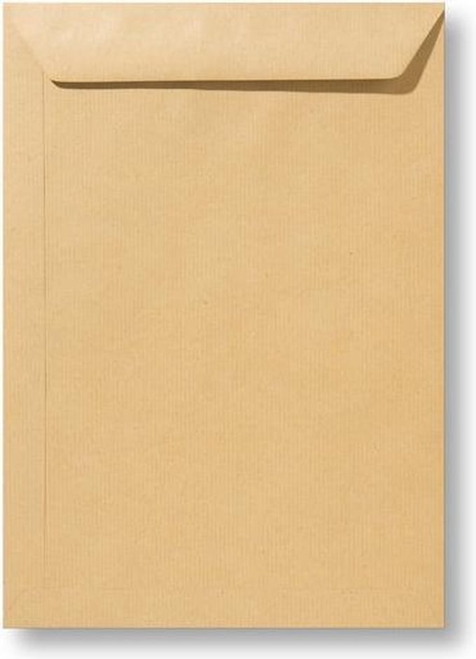 Envelop 22 x 31,2 Kraft bruin, 100 stuks