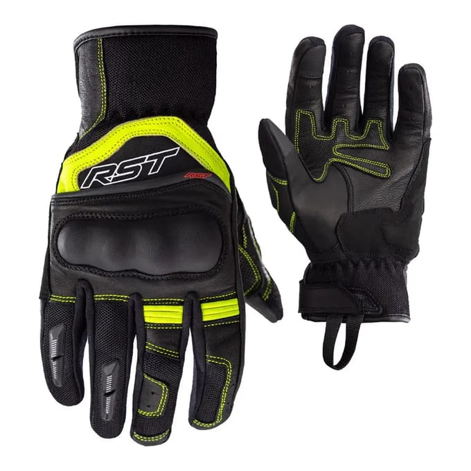 RST Urban Air 3 Mesh Ce Mens Glove Black Neon Yellow - Maat 10 - Handschoen