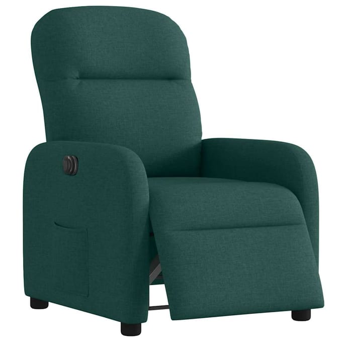 vidaXL - Fauteuil - verstelbaar - elektrisch - stof - donkergroen