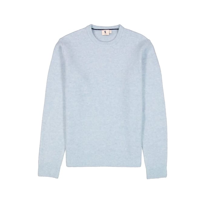 GARCIA Heren Effen Trui Blauw Lange mouw
