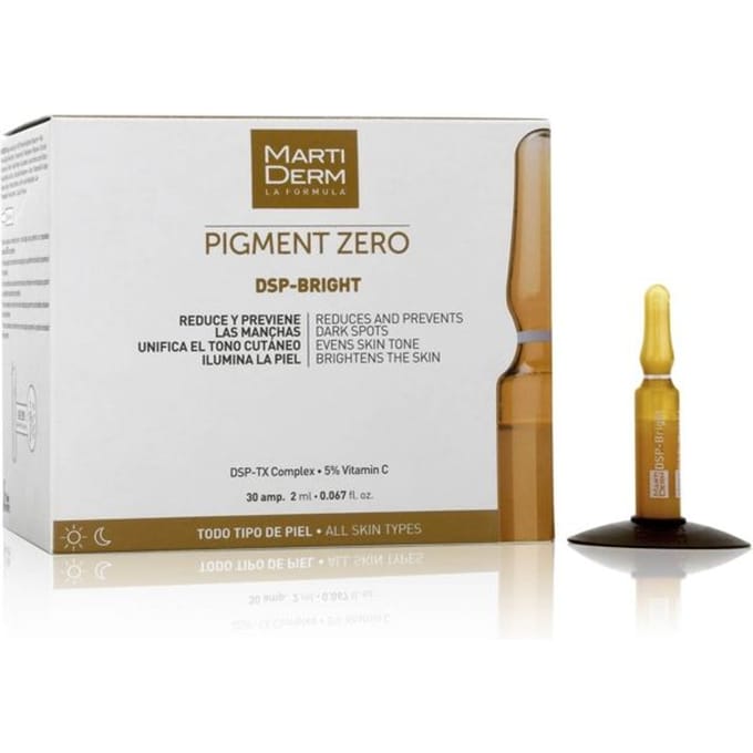 Ampoules Dépigmentantes - MARTIDERM - Pigment Zéro DSP-Bright - 30 unités - 2ml - Tous types de peaux