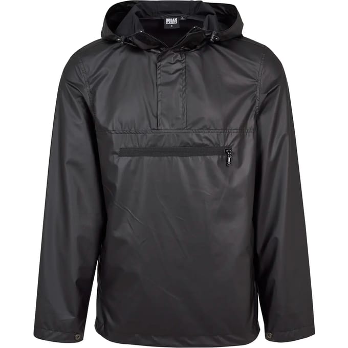 Urban Classics - Light Pullover Jas - M - Zwart