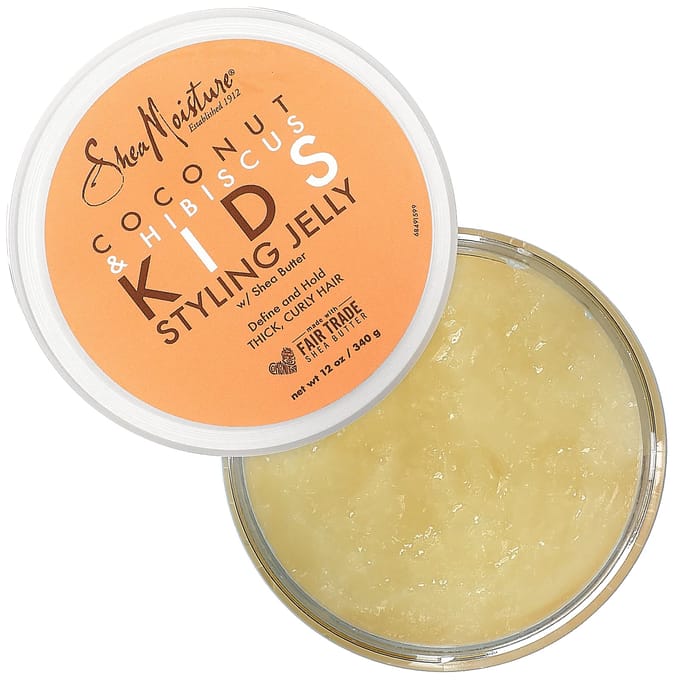SheaMoisture, Kinder Styling Gel, Kokosnoot en Hibiscus, 12 oz (340 g) beige