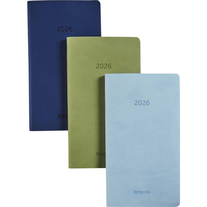 Agenda 2027 Brepols Interplan Colora 7dagen/2pag taupe, roze, dblauw