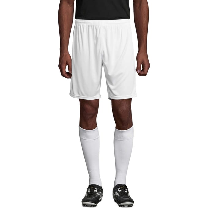 SOLS Unisex Basis San Siro 2 Shorts voor volwassenen (Wit)