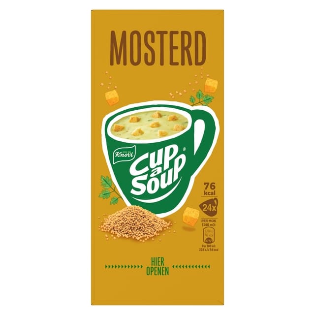 Knorr | Cup-A-Soup Mosterd | 24 x 140 ml
