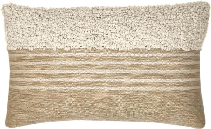 Tribal off white cushion