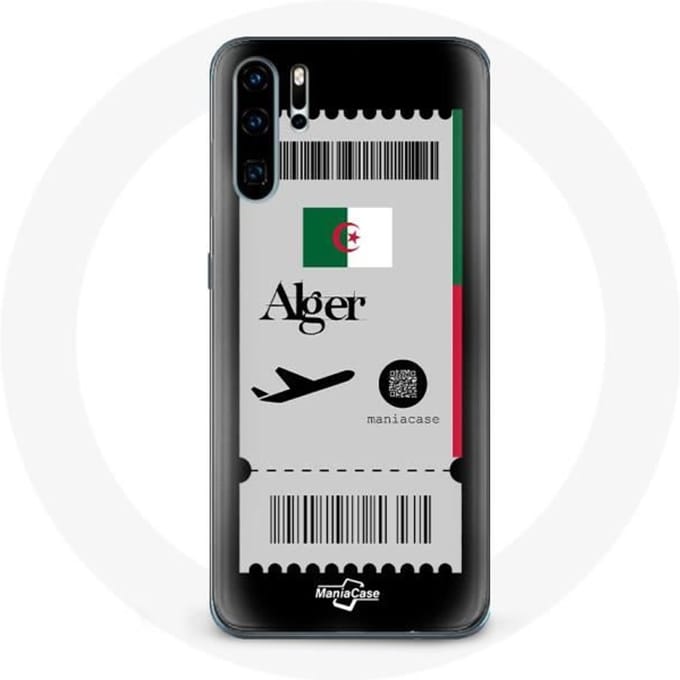 Coque pour Huawei P30 Billet d'avion Alger