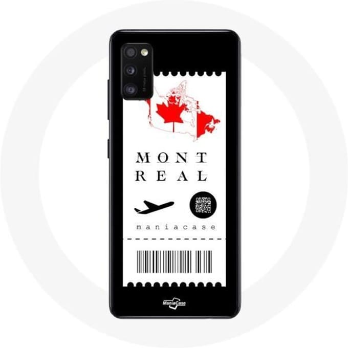 Hoesje Samsung Galaxy A41 Vliegticket Montreal