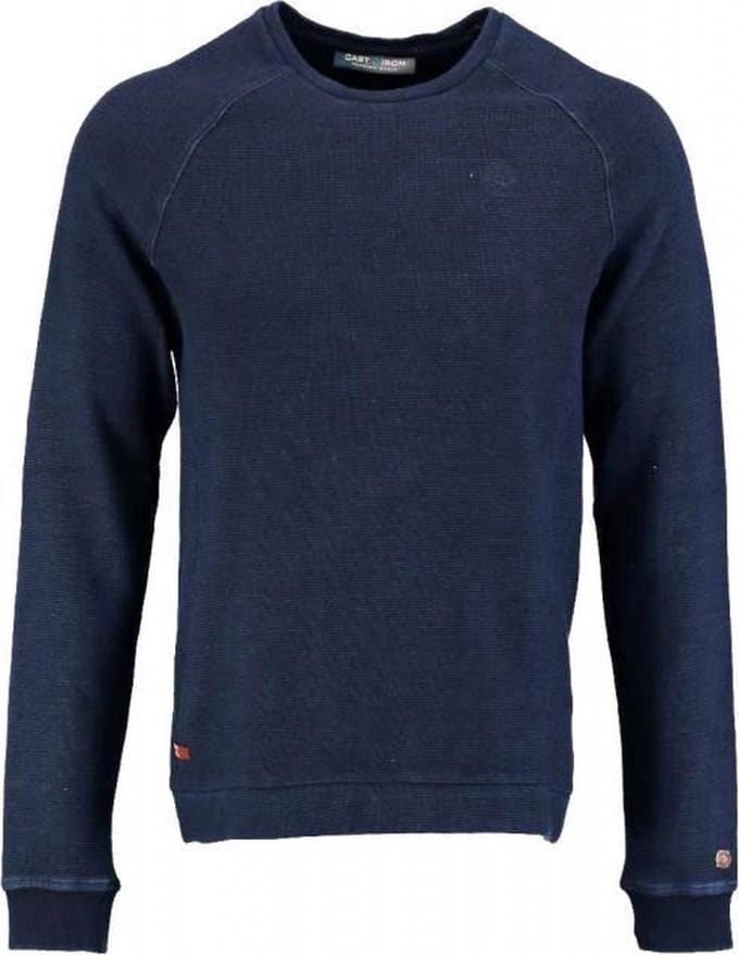Cast iron donkerblauwe sweater - Maat M