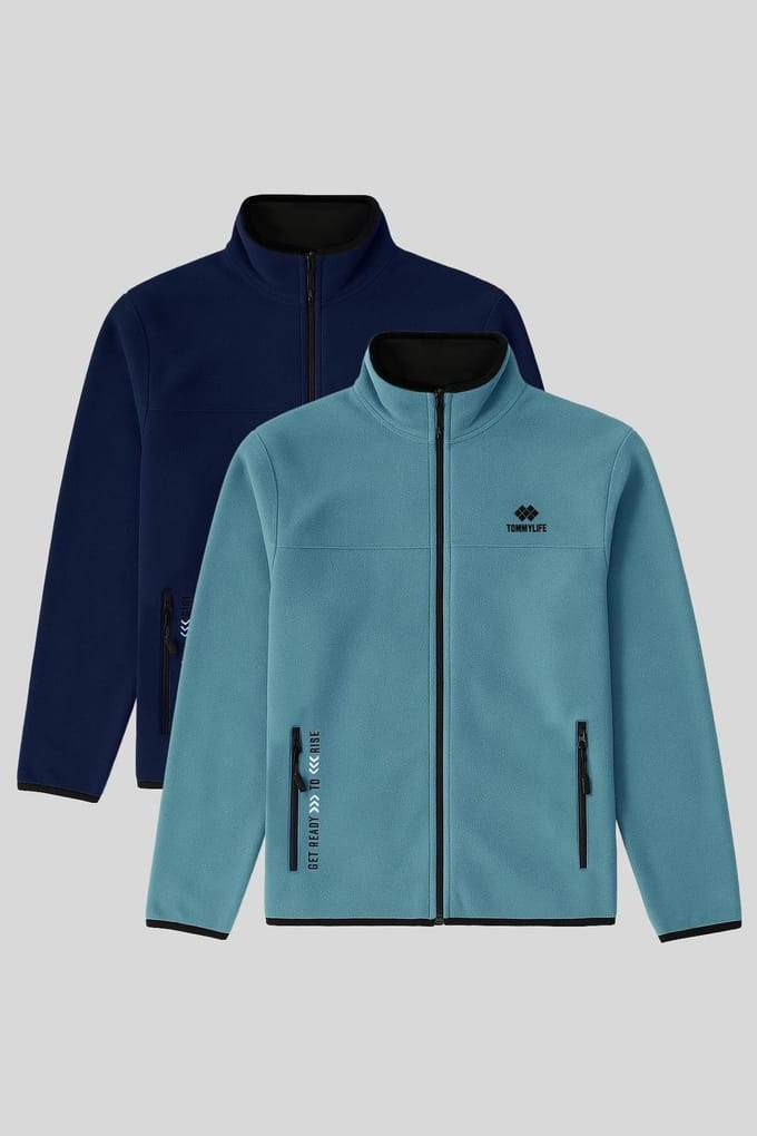 Heren Pluche Ritssluiting Sweatshirt