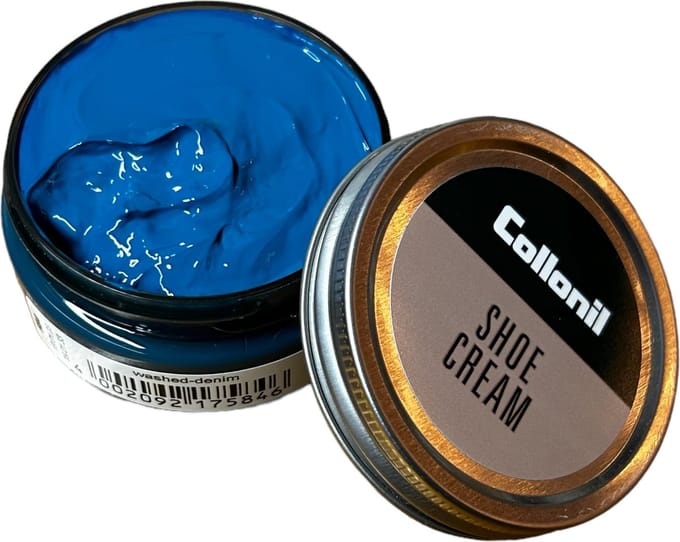 Collonil Shoe Cream / Schoencrème  - Washed Denim / Blauw - 584