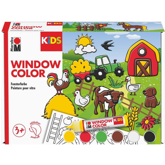 KiDS Window Color "Farm", 6 x 25 ml