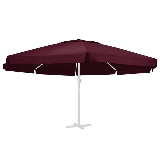 vidaXL - Vervangingsdoek - voor - parasol - 610 - cm - bordeauxrood