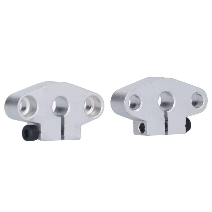 2 Stuks Lineaire Rails As Ondersteuning Flensbevestiging Horizontale Beugel Verchroomd voor CNC SHF8