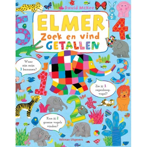 Elmer Zoek En Vind - Getallen - David McKee