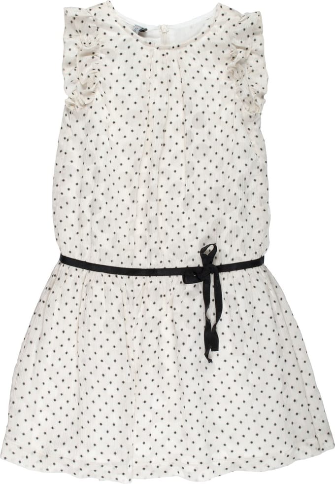 Rumbl Royal - Jurk - Dots - Beige/Zwart - Maat 92