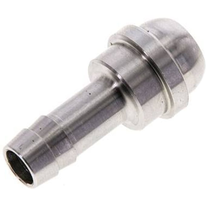 9 mm RVS Slangpilaar zonder Wartelmoer (G1/2'')