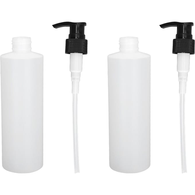 2 stuks 250ml massageolie dispenser, hervulbare crème shampoo pomp dispenser voor massageolie white
