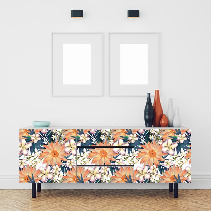 Napuka tropische meubelsticker, 60 x 90 cm