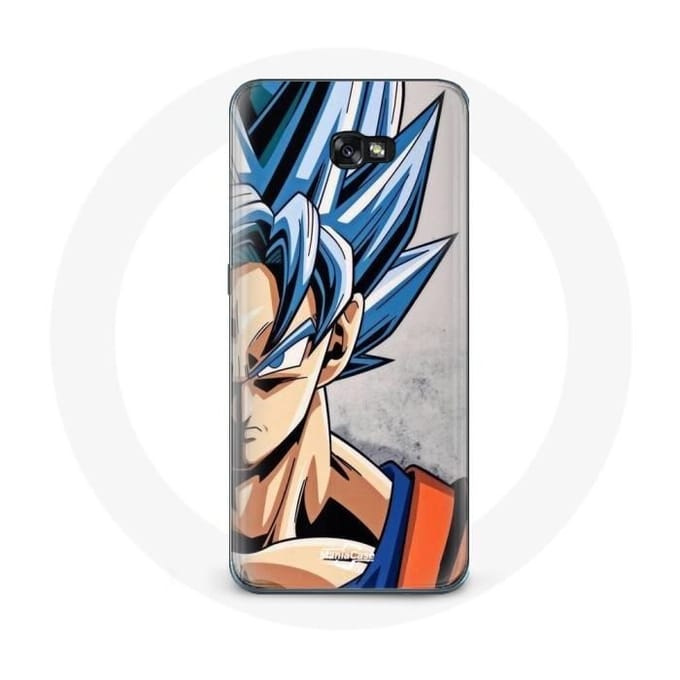 Coque - Samsung - Galaxy A5 2017 - Anime Dragon Ball - Goku Cheveux Bleu - Souple bleu