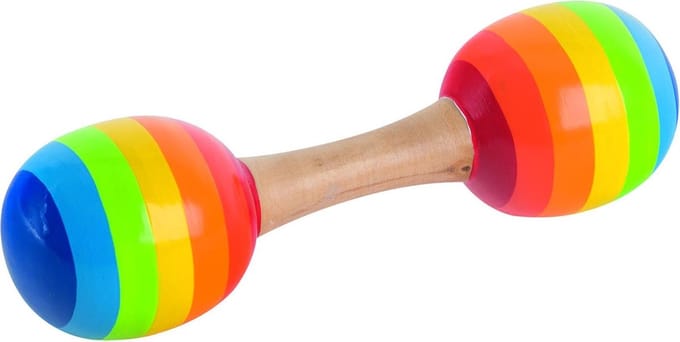 GOKI Maracas - Strepen - L16Cm - Set Van 2 - 3 Jaar